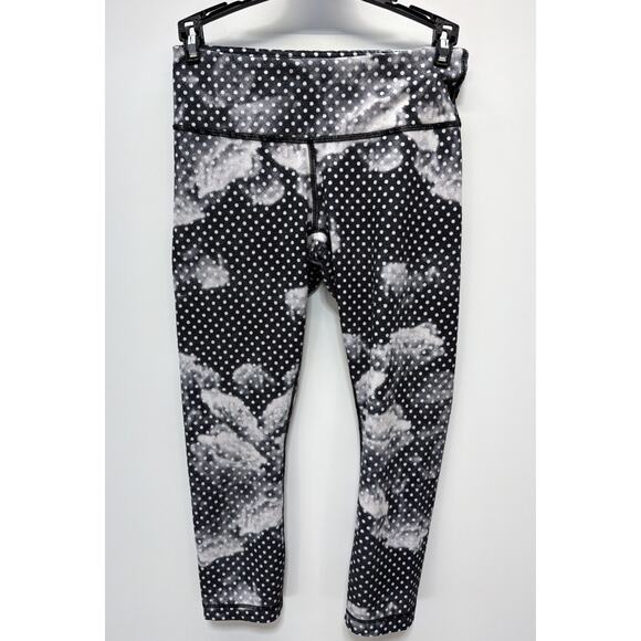 Lululemon Wunder Under II Crop Leggings Dottie Dream Rose Neutral Blush Size 8 - Picture 2 of 7